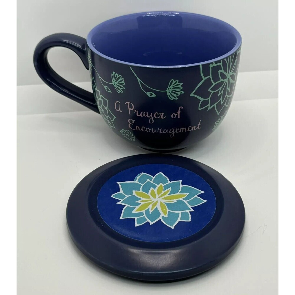 Abbey Press “A Prayer Of Encouragement” 12oz Mug w/Lid Psalm 31:24 Scripture